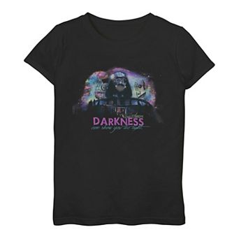 Girls 3-16 Star Wars Darth Vader "Sometimes Darkness Can Show You The Light" Graphic Tee
