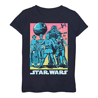 Girls 7-16 Star Wars Gradient Colorful Hue Poster Tee