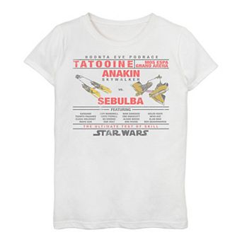 Girls 7-16 Star Wars Pod Racing Line Up Poster Tee