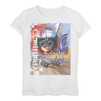 Girls 3-16 Star Wars: The Phantom Menace Anakin Skywalker Pod Race Poster Tee