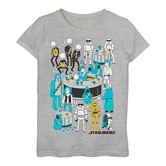 Girls 3-16 Star Wars Cantina Scene Portrait Tee