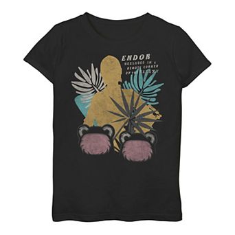 Girls 3-16 Star Wars Endor Minimalist Poster Graphic Tee