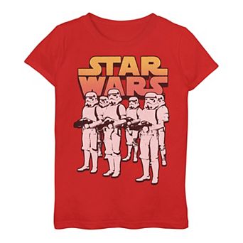 Girls 3-16 Star Wars Stormtroopers Marching Orders Logo Tee