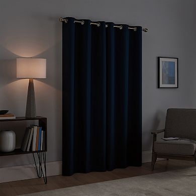 eclipse Talisa Draft Blocker Fleece Insulated Absolute Zero 100% Blackout Window Curtain Set