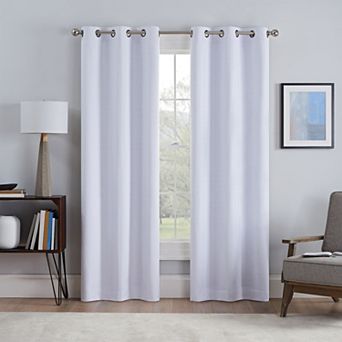 eclipse Talisa Draft Blocker Fleece Insulated Absolute Zero 100% Blackout Window Curtain Set