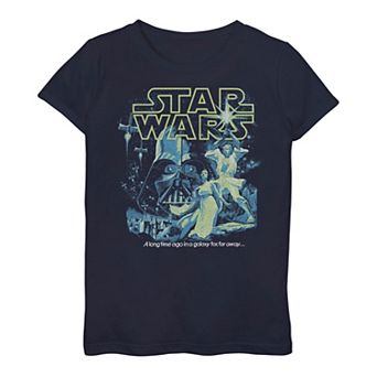 Girls 3-16 Star Wars Neon Pop Poster Tee