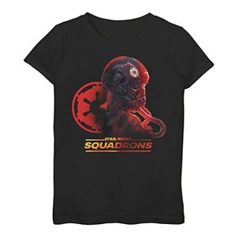 Girls 3-16 Star Wars: Squadrons Imperial Pilot Logo Tee