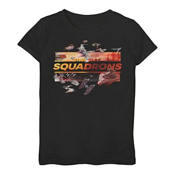 Girls 3-16 Star Wars: Squadrons Ship Logo Tee