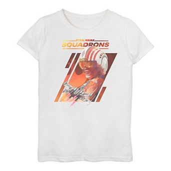 Girls 3-16 Star Wars: Squadrons Rebel X-Wing Panels Tee