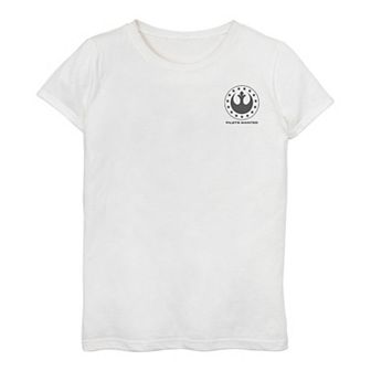 Girls 3-16 Star Wars: Squadrons Rebel Pilots Wanted Left Chest Tee