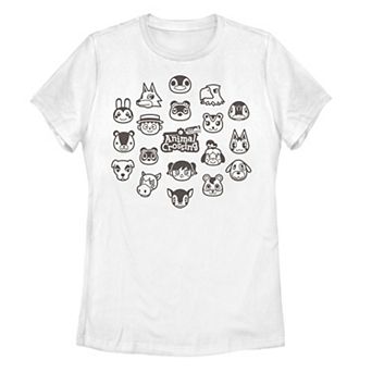 Juniors' Nintendo Animal Crossing New Horizons Group Shot Villagers Graphic Tee