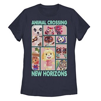 Juniors' Nintendo Animal Crossing New Horizons Group Graphic Tee