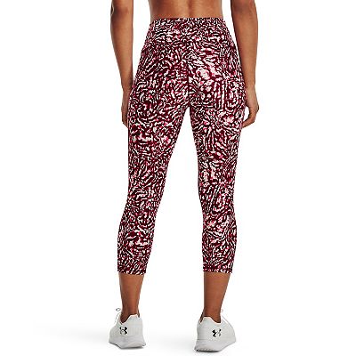 Women s Under Armour HeatGear Printed Capri Leggings