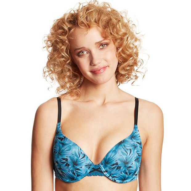 Maidenform Self Expressions Womens Perfect Lift Push Up Bra Blue