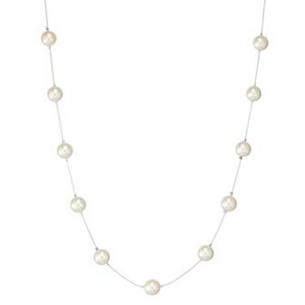 Napier Simulated Pearl Illusion Necklace