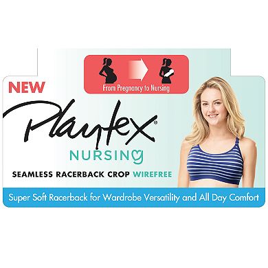 Maternity Playtex Nursing Seamless Racerback Wirefree Bra YYCEUS