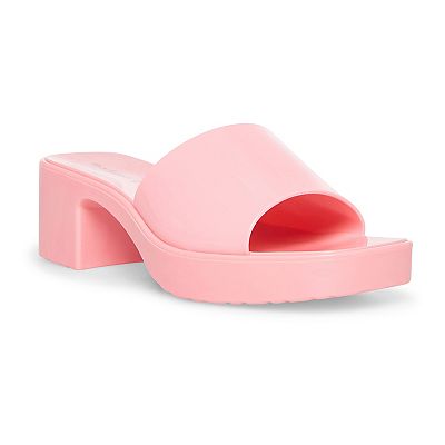 madden girl Palacee Women's Block Heel Slide Sandals