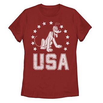 Disney's Pluto USA Americana Stamp Tee