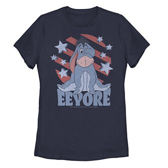 Disney's Winnie The Pooh Eeyore Americana Juniors' Graphic Tee