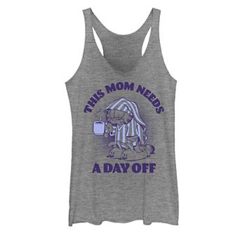 Juniors' Garfield This Mom Needs A Day Off Portrait Tank Top
