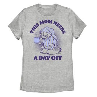 Juniors' Garfield This Mom Needs A Day Off Portrait Tee