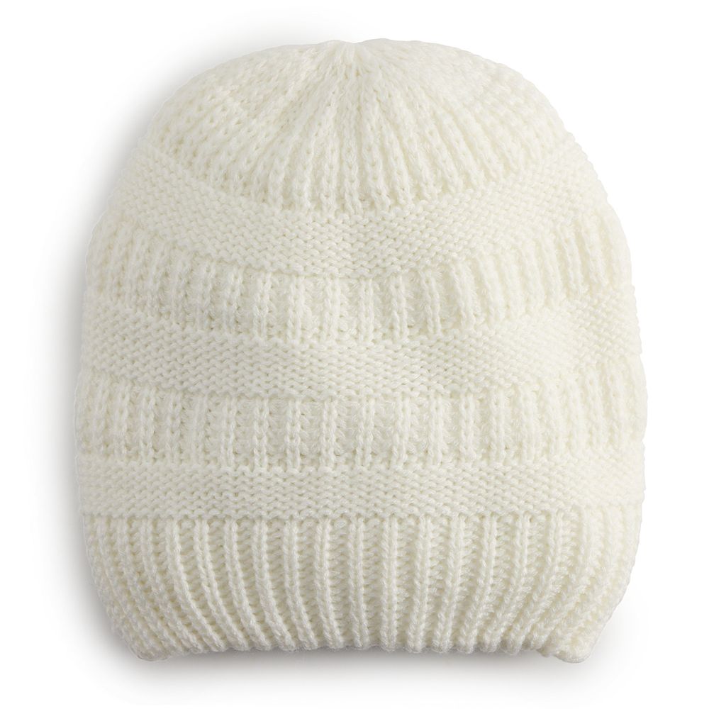 Sonoma Tan Ribbed Beanie SONOMA Goods For Life Women main image 4