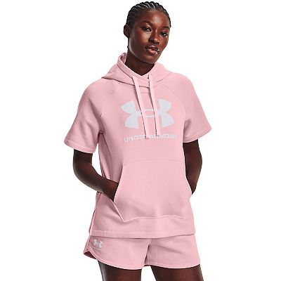 Women s Under Armour Rival Fleece Short Sleeve Hoodie