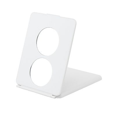 GloTech LED Slim Pad Mirror with Magnifying Lights