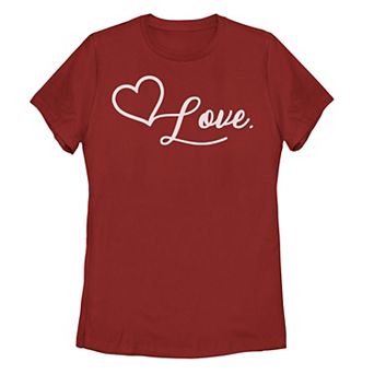 Juniors' Love Heart Icon Tee