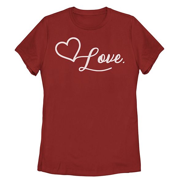 Juniors' Love Heart Icon Tee