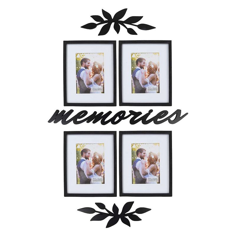 Prinz Memories Gallery Collage Wall Frame 7-piece Set, Black