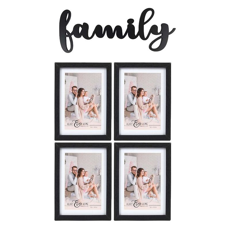 Prinz Family Gallery Collage Wall Frame 5-piece Set, Black