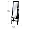 New View Gifts & Accessories Mirror Jewelry Cabinet Floor Decor