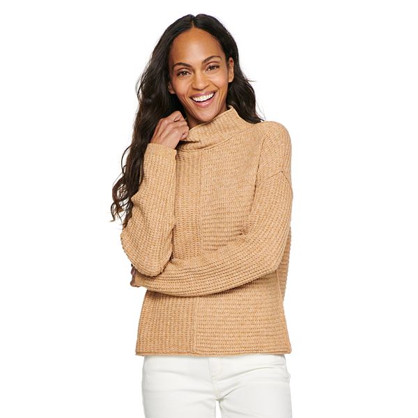 Women's Sonoma Goods For Life® Exposed Seaming Mockneck Sweater