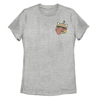 Juniors' Fortnite Durr Burger Left Chest Logo Tee