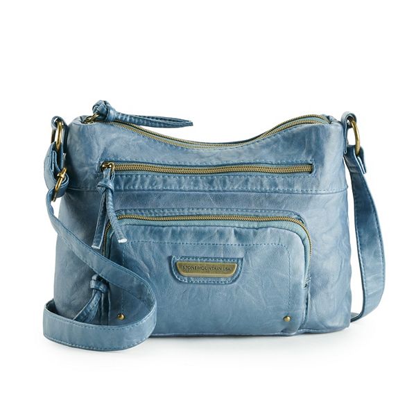 Stone Mountain Hobo Handbag - Grey - One Size