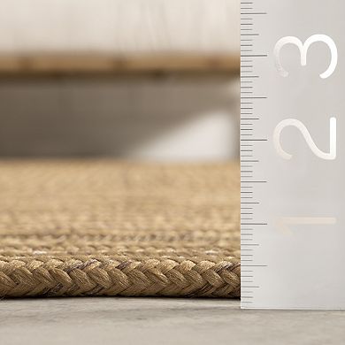 nuLOOM Rowan Braided Texture Indoor Outdoor Rug