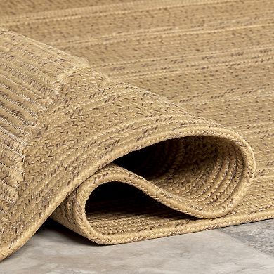 nuLOOM Rowan Braided Texture Indoor Outdoor Rug