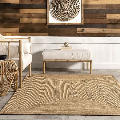 nuLOOM Rowan Braided Texture Indoor Outdoor Rug