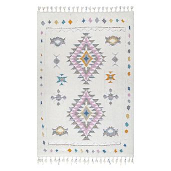 nuLOOM Jocelyn Carved Tribal Shag Rug