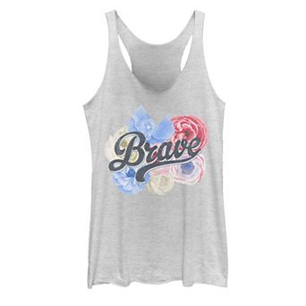 Juniors' "Brave" Text Tank Top