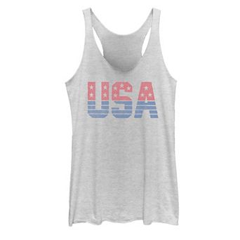 Juniors' Americana USA Stars and Stripes Tank Top