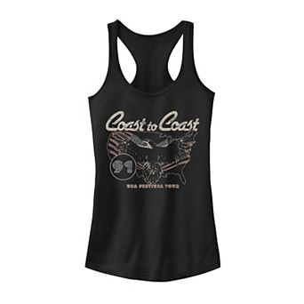 Juniors' Fifth Sun "Coast To Coast" USA Festival Tour Poster Tank Top
