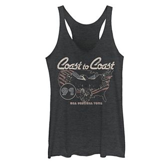 Juniors' Fifth Sun "Coast To Coast" USA Festival Tour Poster Tank Top