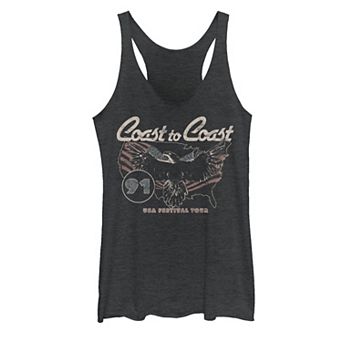 Juniors' Fifth Sun "Coast To Coast" USA Festival Tour Poster Tank Top