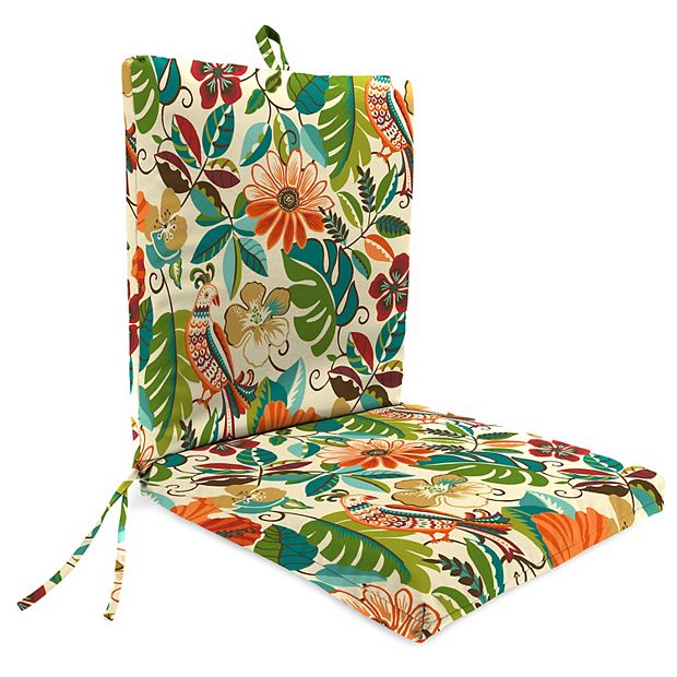 Jordan Manufacturing French Edge Indoor Outdoor Dining Chair Cushion