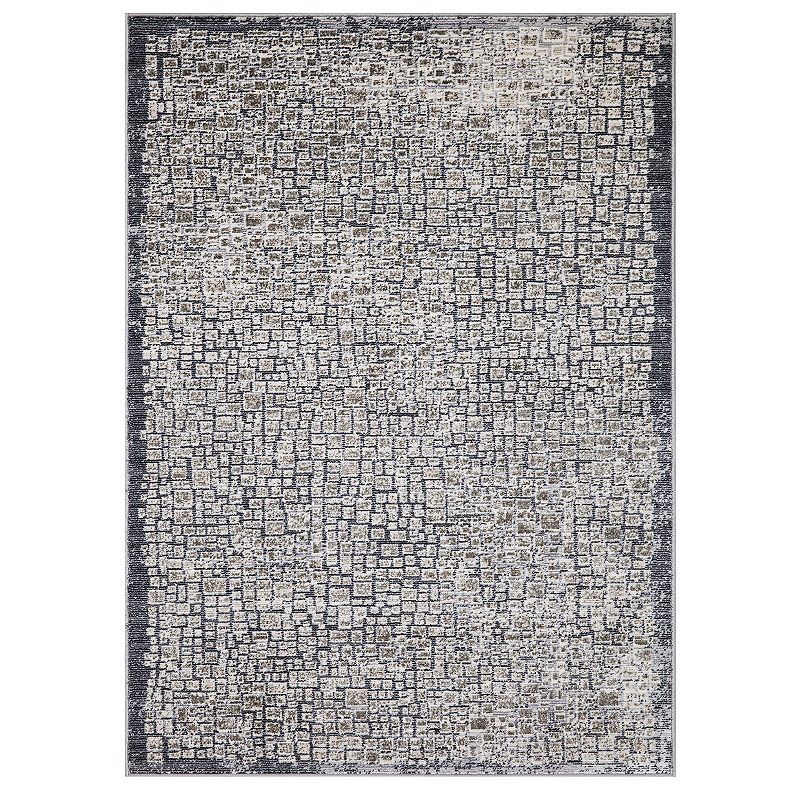 Concord Global Tribeca Area Rug, Grey, 5X7 Ft