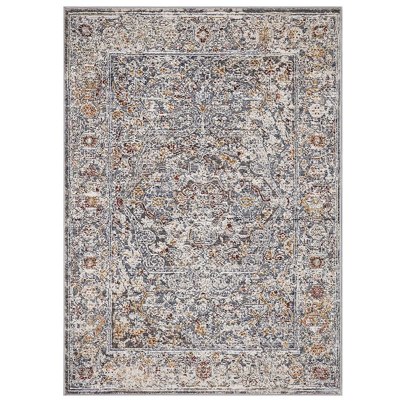 Concord Global Valencia Area Rug, Multicolor, 5X7 Ft