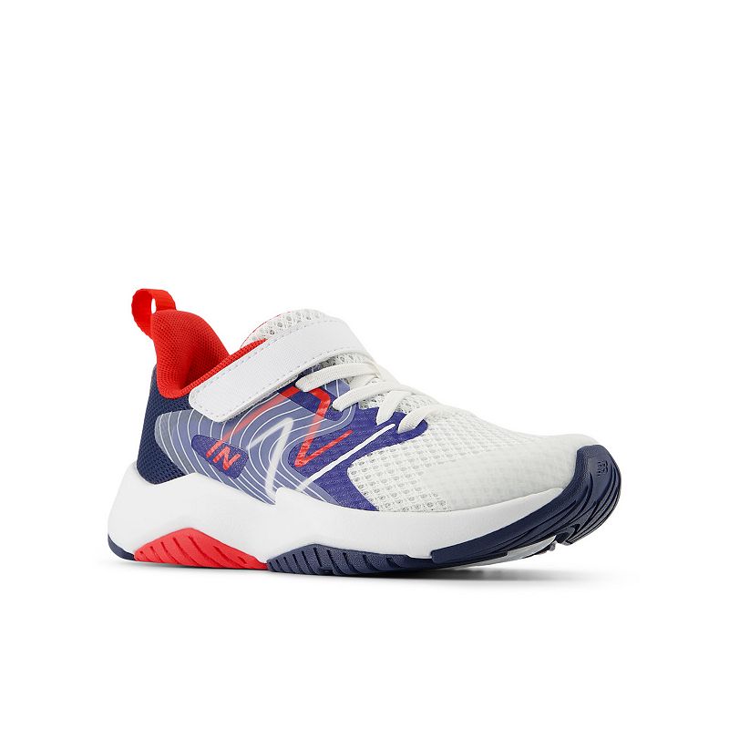 New Balance® RAV v2 Kids' Running Shoes, Boy's, Size: 7 Wide, Multi Royal White