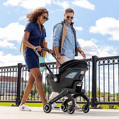 Evenflo Shyft DualRide Infant Car Seat and Stroller Combo - Beaufort Black